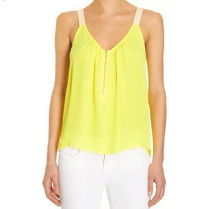 Neon yellow A.L.C tank, gold hardware.